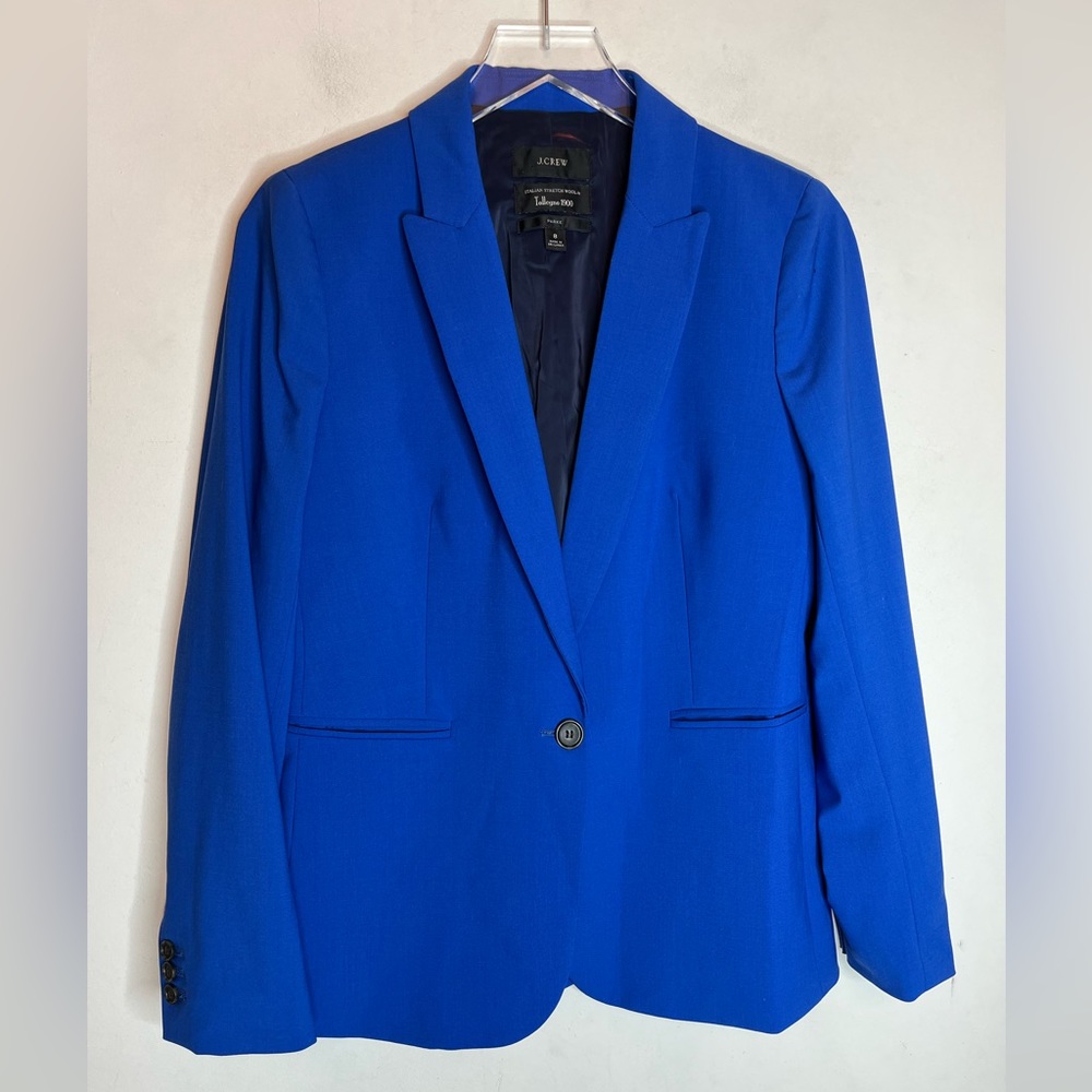 J. Crew Royal Blue Single-Button Blazer